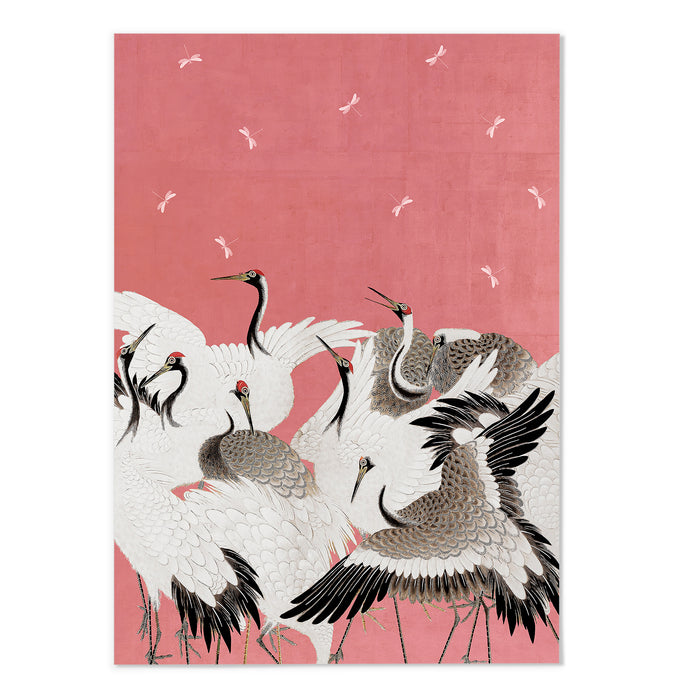 Cranes in Pink