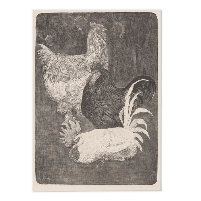 Three Roosters