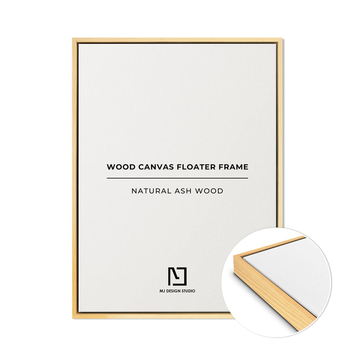 Natural Ash Wood Canvas Floater Frame