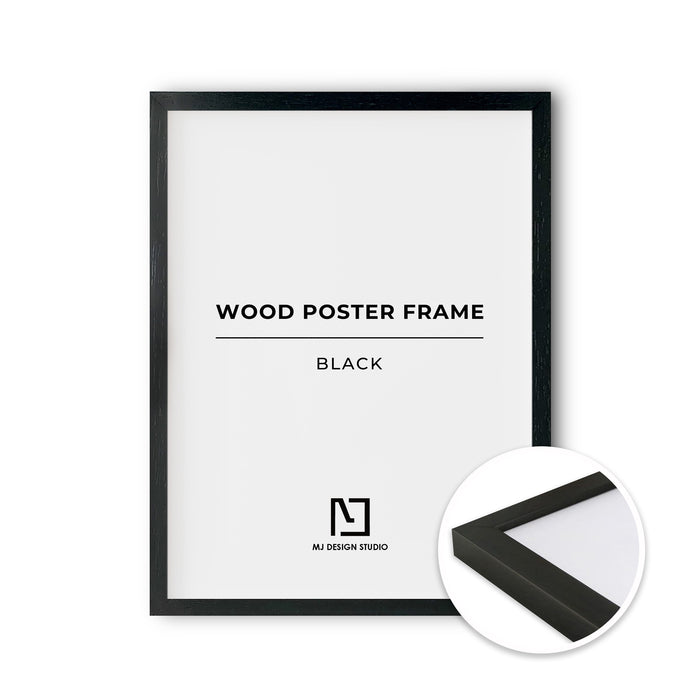 Black Wood Poster Frame