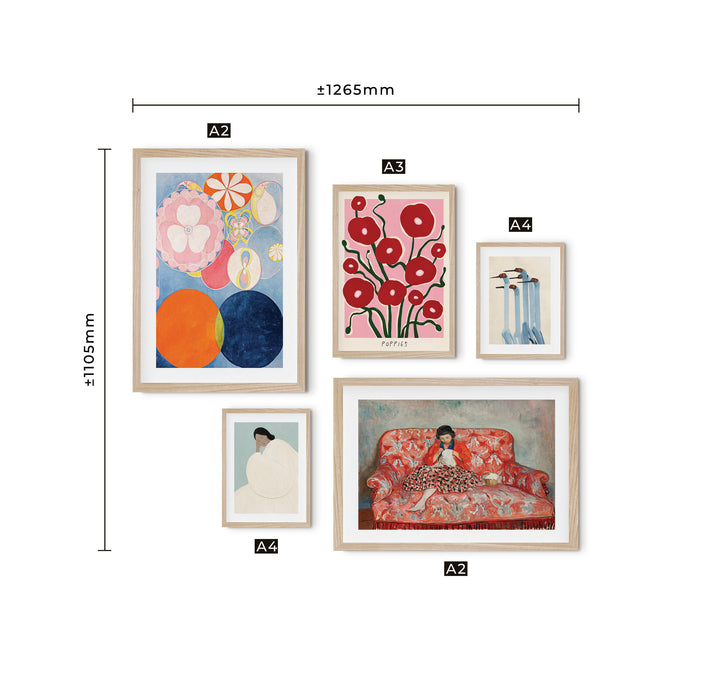 Blue & Blush Gallery Wall