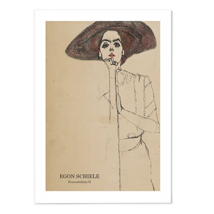 Egon Schiele Frauenbildnis II Text Version