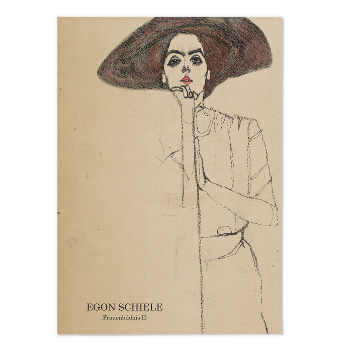 Egon Schiele Frauenbildnis II Text Version