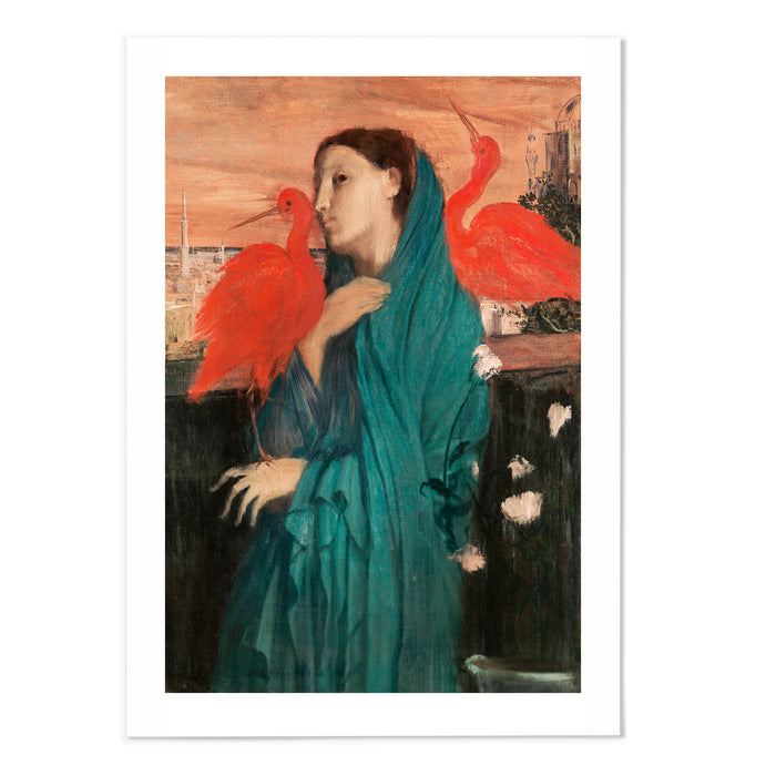 Young Woman with Ibis Edgar Degas