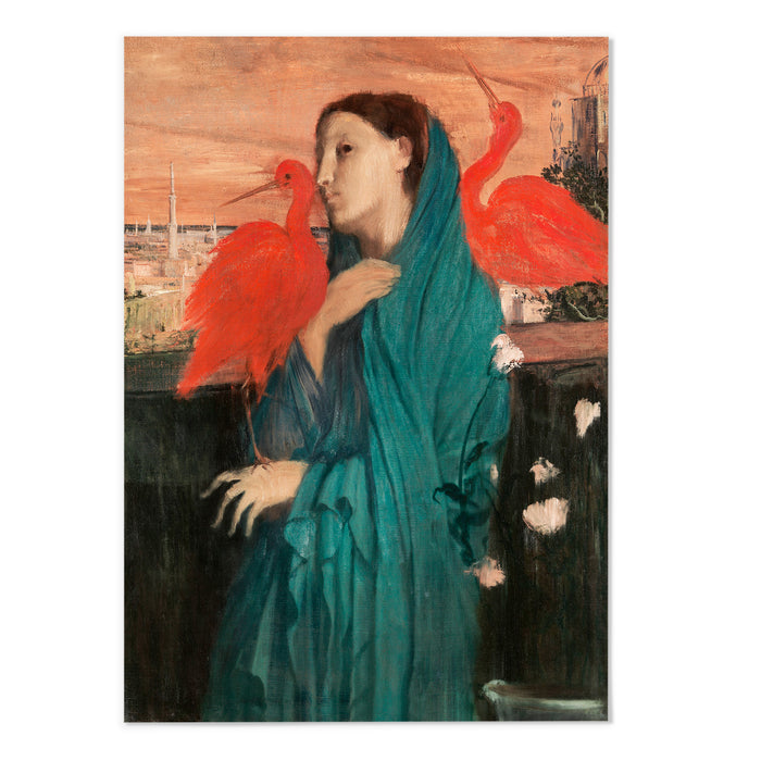 Young Woman with Ibis Edgar Degas