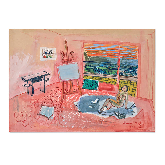 Nu dans l’atelier rouge de Vence