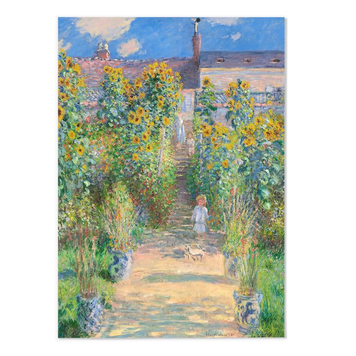 Monet The Artist's Garden at Vétheuil 1881