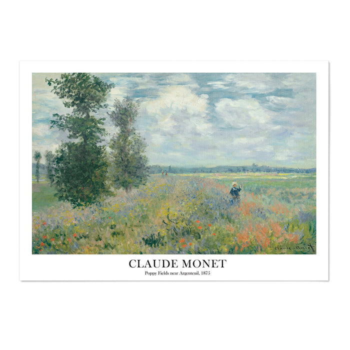 Monet Poppy Fields near Argenteuil 1875 Text Version