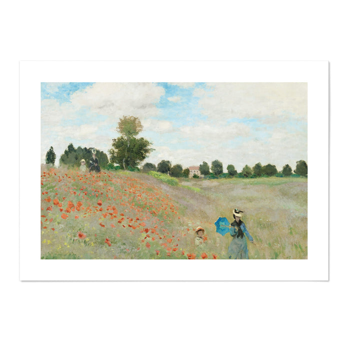 Monet The Poppy Field near Argenteuil