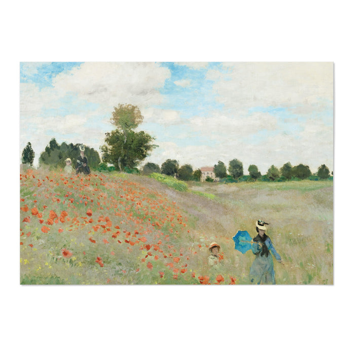 Monet The Poppy Field near Argenteuil
