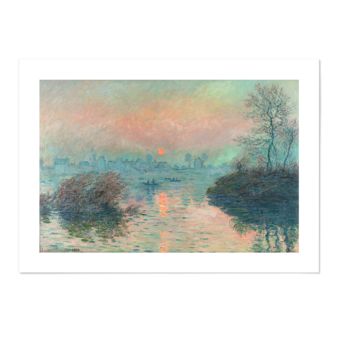 Sun setting on the Seine at Lavacourt