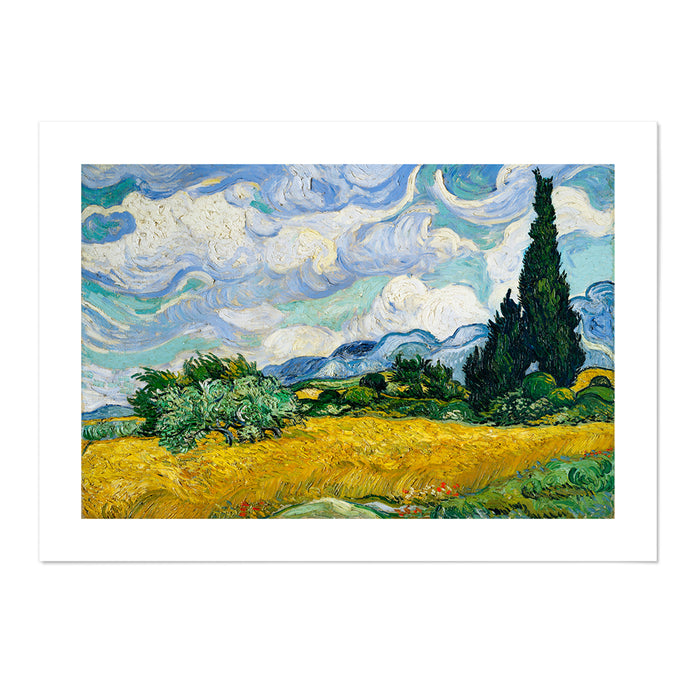 Van Gogh Wheat Field with Cypresses