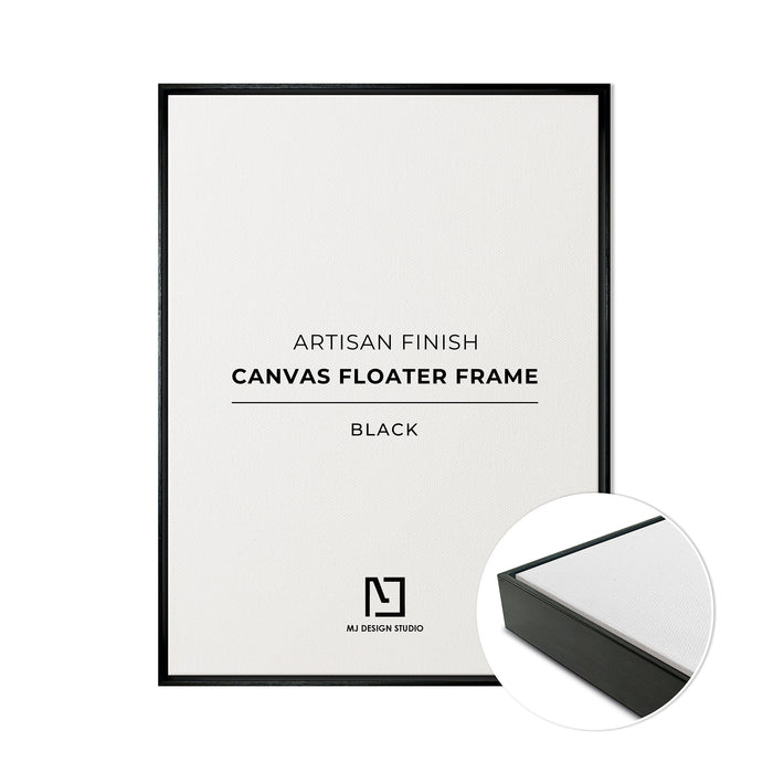 Black Artisan Canvas Floater Frame