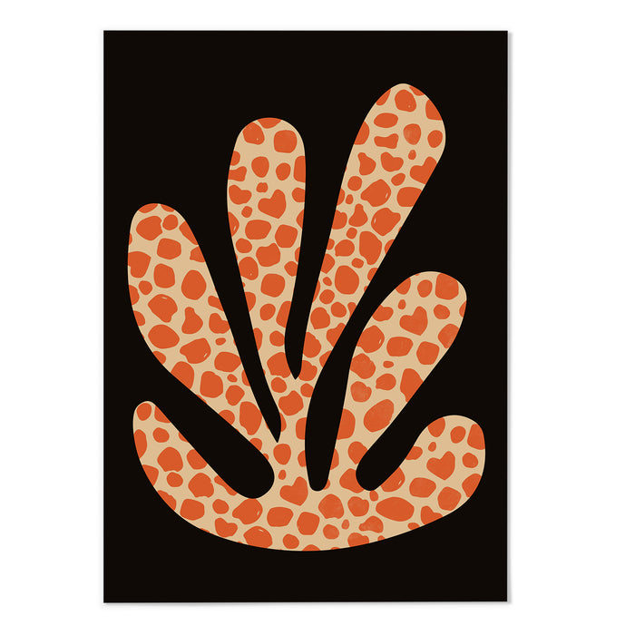 Black Orange Dot Coral