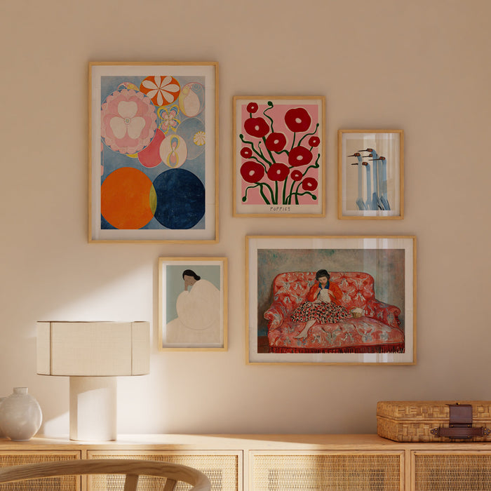 Blue & Blush Gallery Wall