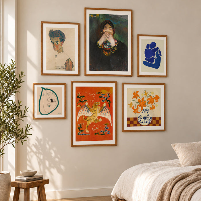 Vibrant Gallery Wall