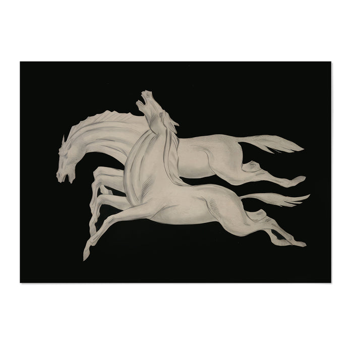 Two Running Horses