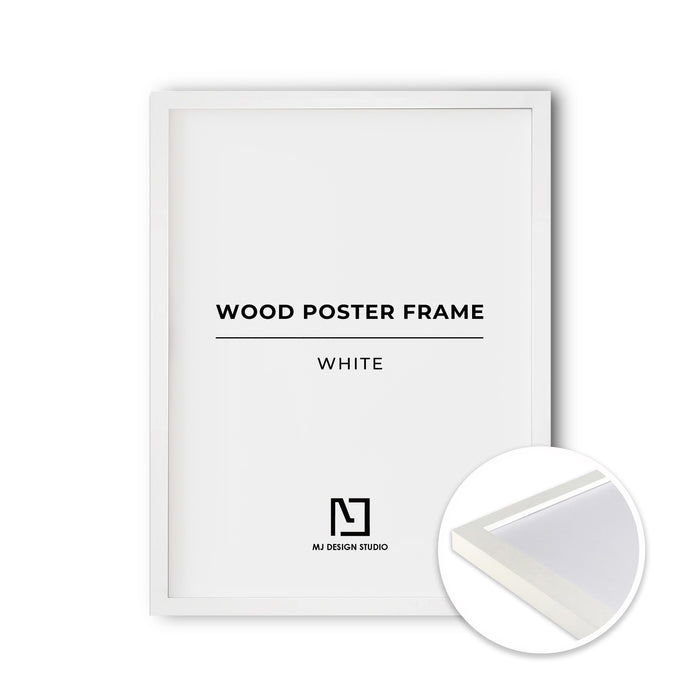 White Wood Poster Frame