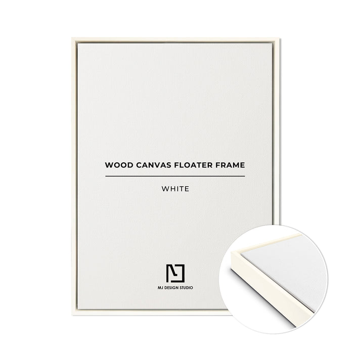 White Wood Canvas Floater Frame