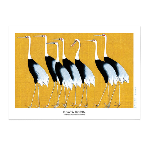 Red Crown Crane Art Print - MJ Design Studio