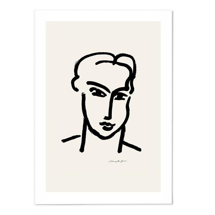 Henri Matisse Portrait Drawing I Art Print - MJ Design Studio