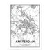 Amsterdam City Map Art Print - MJ Design Studio