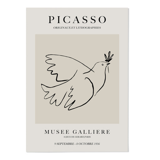Picasso Exhibition Poster Art Print - MJ Design Studio