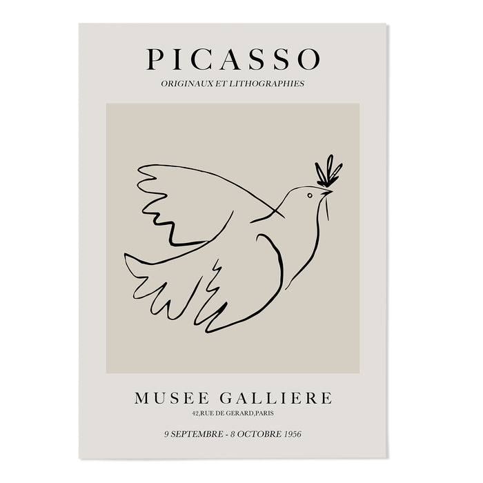 Picasso Exhibition Poster Art Print - MJ Design Studio
