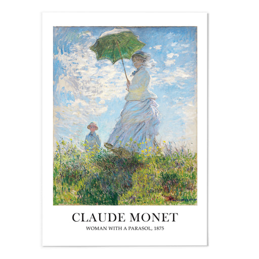 Woman With A Parasol Art Print - MJ Design Studio