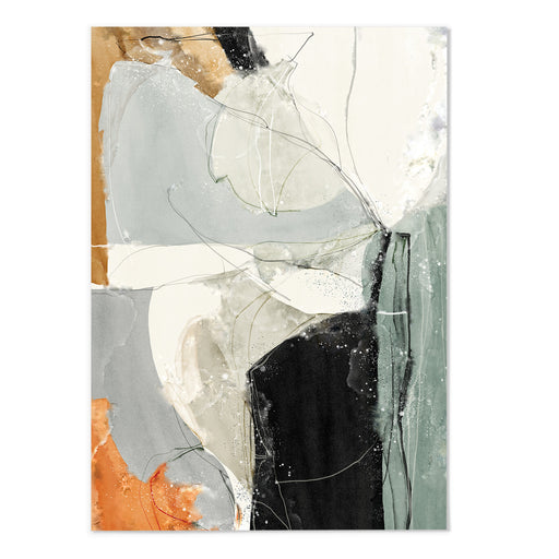 Colourful Abstract Shape I Art Print - MJ Design Studio