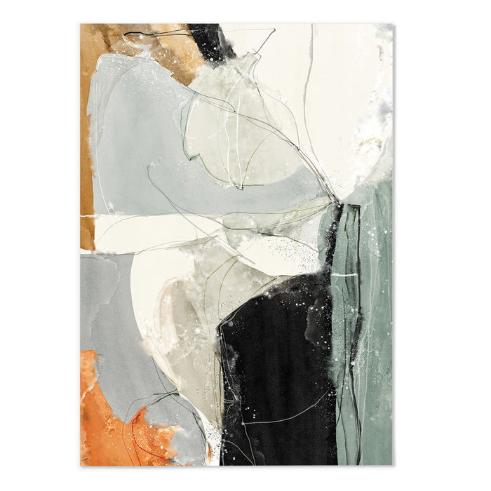 Colourful Abstract Shape I Art Print - MJ Design Studio