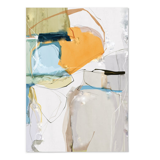 Colourful Abstract Shape II Art Print - MJ Design Studio