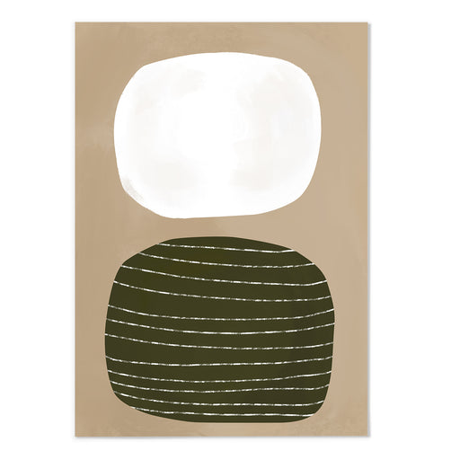 Mid Century Abstract Shape VI Art Print - MJ Design Studio