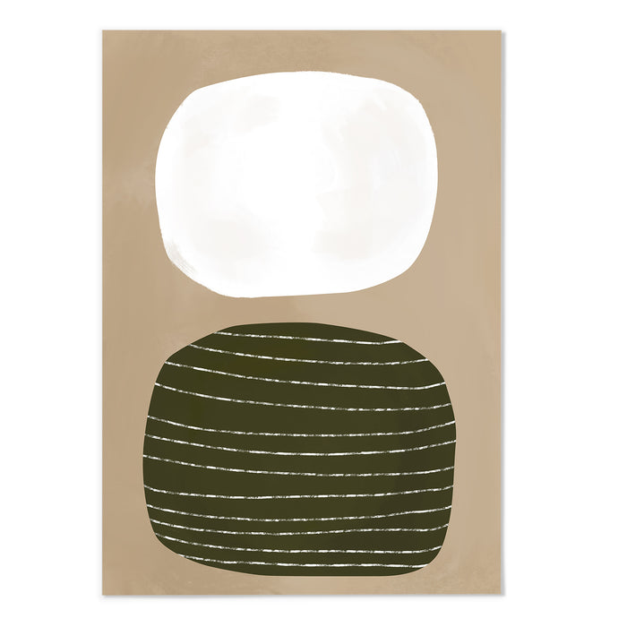 Mid Century Abstract Shape VI Art Print - MJ Design Studio
