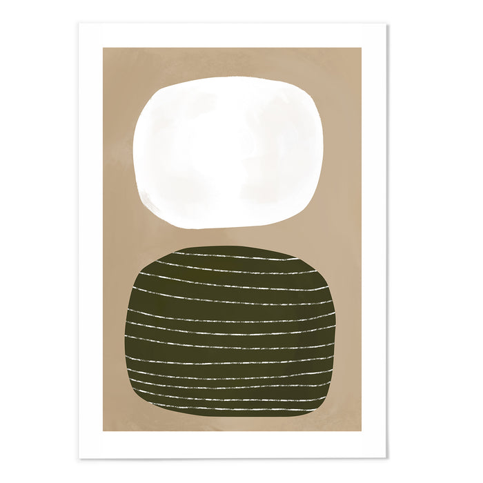 Mid Century Abstract Shape VI Art Print - MJ Design Studio