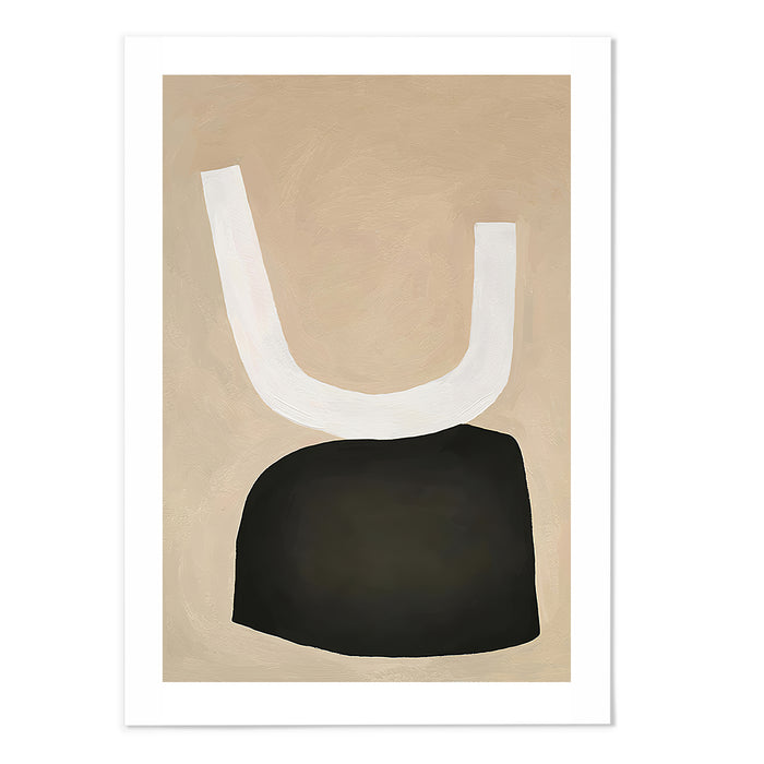 Mid Century Abstract Shape III Art Print - MJ Design Studio