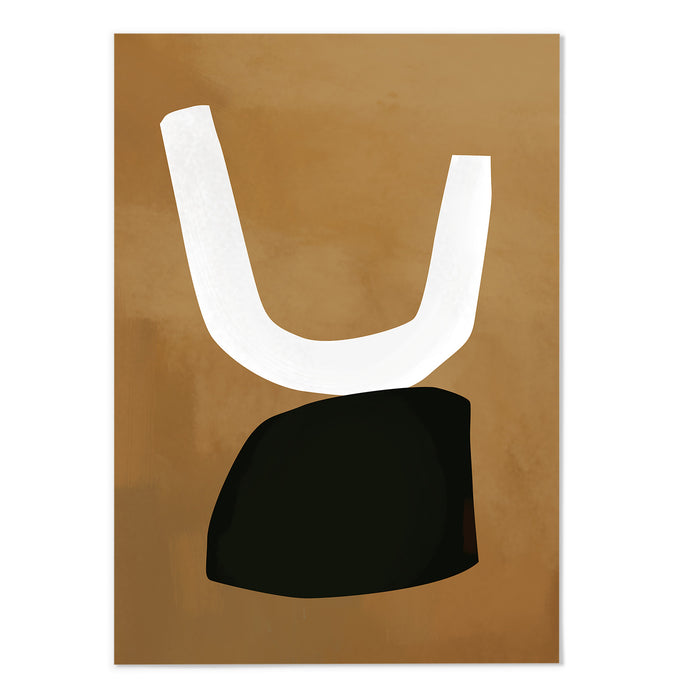 Tan Black Geometric Shape