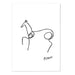 Picasso Horse Line Sketch Art Print - MJ Design Studio