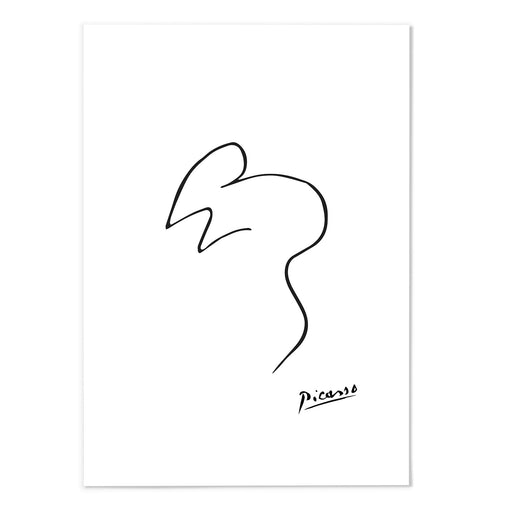 Picasso Mouse Line Sketch Art Print - MJ Design Studio