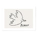 Picasso Line Sketch Peace Dove Landscape Art Print - MJ Design Studio