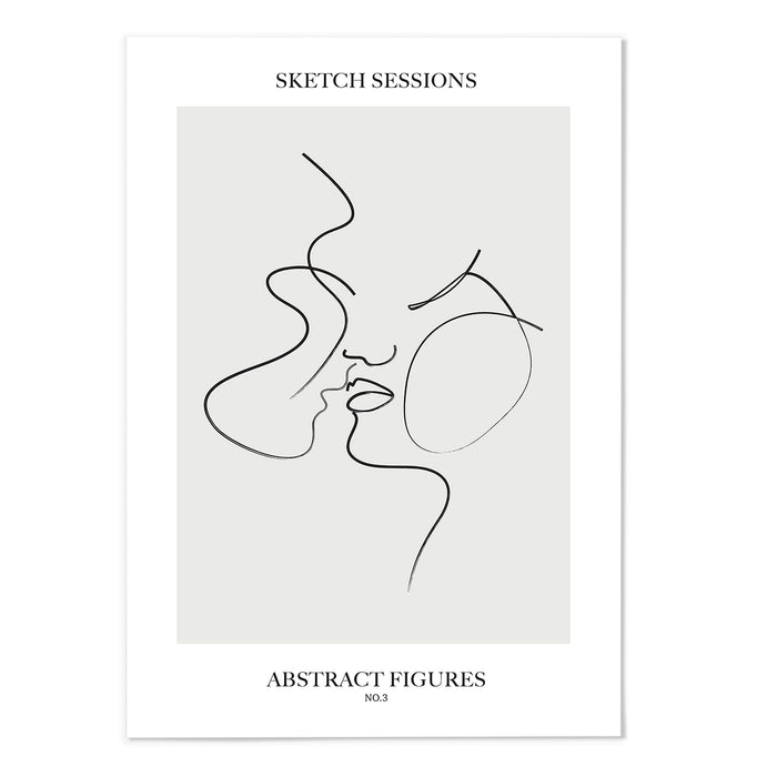 Sketch Sessions Line Figures Set III Art Print - MJ Design Studio