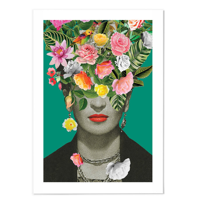 Frida Floral Art Print - MJ Design Studio