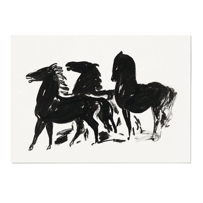 Three Running Horses